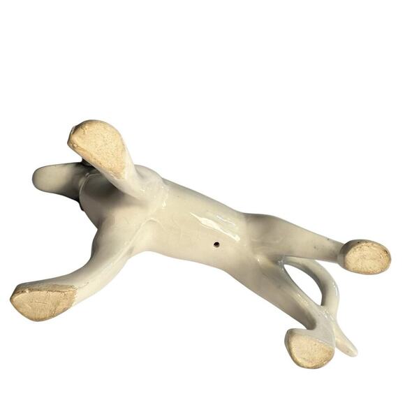 VTG Porcelain Pointer Hunting Dog White Black Patches Collectible 8 X 5 X 2 Inch - Picture 10 of 16